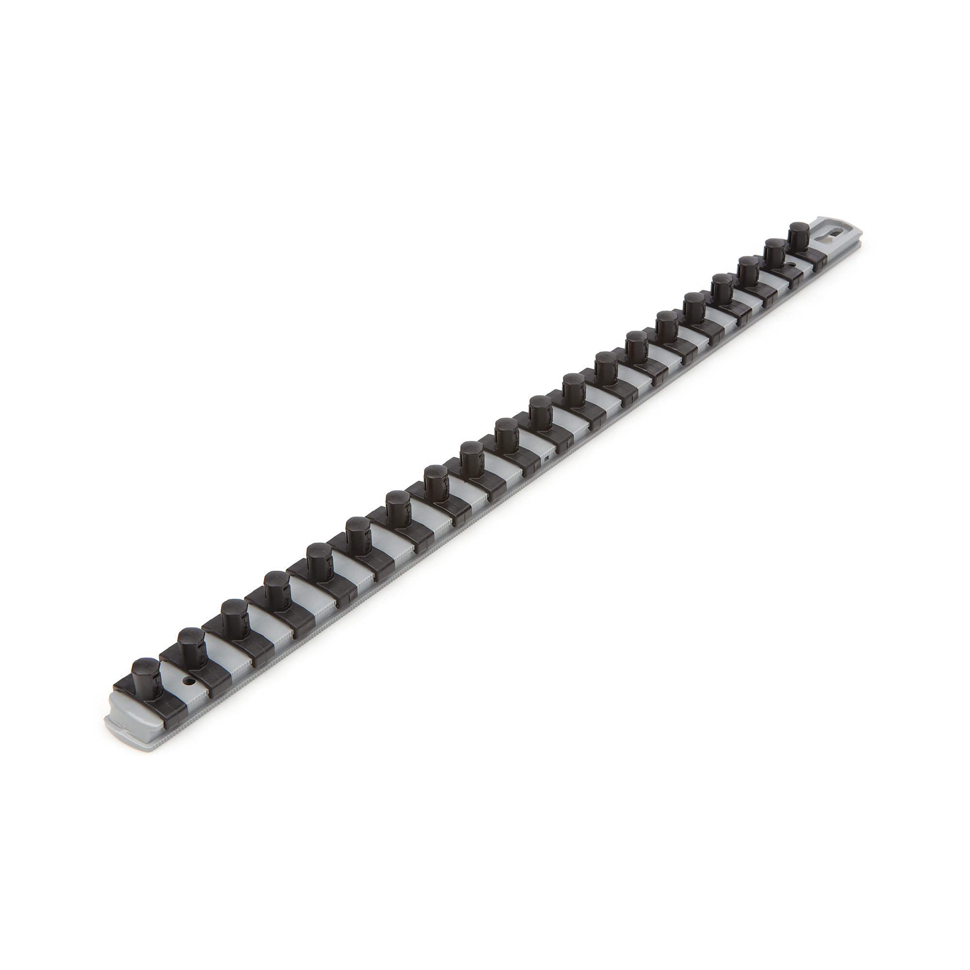 TEKTON 3/8 Inch Drive x 18 Inch Socket Rail, 20 Clips (Gray) | OSR13320